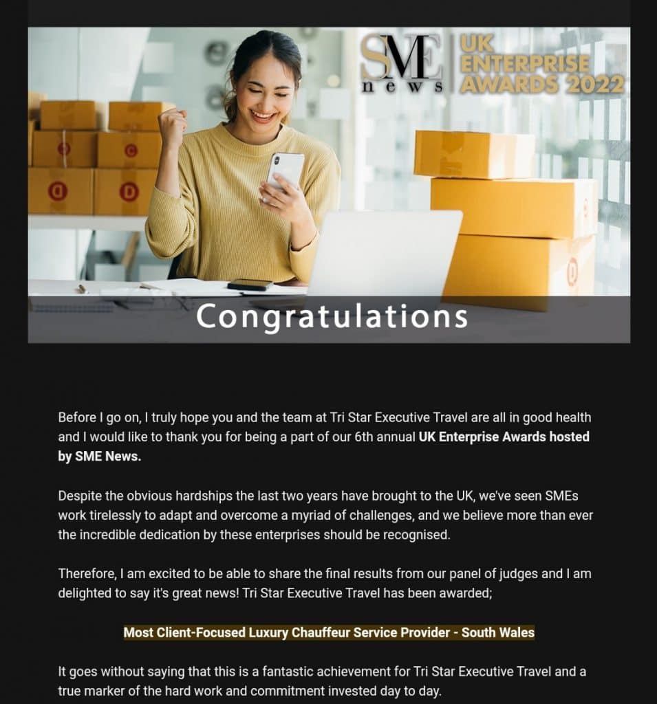 Most Client-Focused Luxury Chauffeur Service Provider